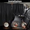 Partition Protection Curtain for Taxi - Car Isolation Curtain, Commercial Vehicle Air Conditioning Sun Shade Privacy