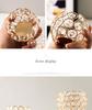 Wedding Props Crystal Balls Romantic and Creative Desktop Decorations Retro Hollowed Out Candle Holders Iron Candle Cups