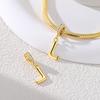 Copper Golden Letter L Charms Fit Original Bracelet Making Gift For Woman Jewelry Diy Fashion Pendant