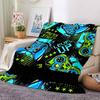 Game Controller Theme Printed Blanket - Perfect for Couch, Bed, Travel & Outdoor Use | Machine Washable, Cozy & Durable.