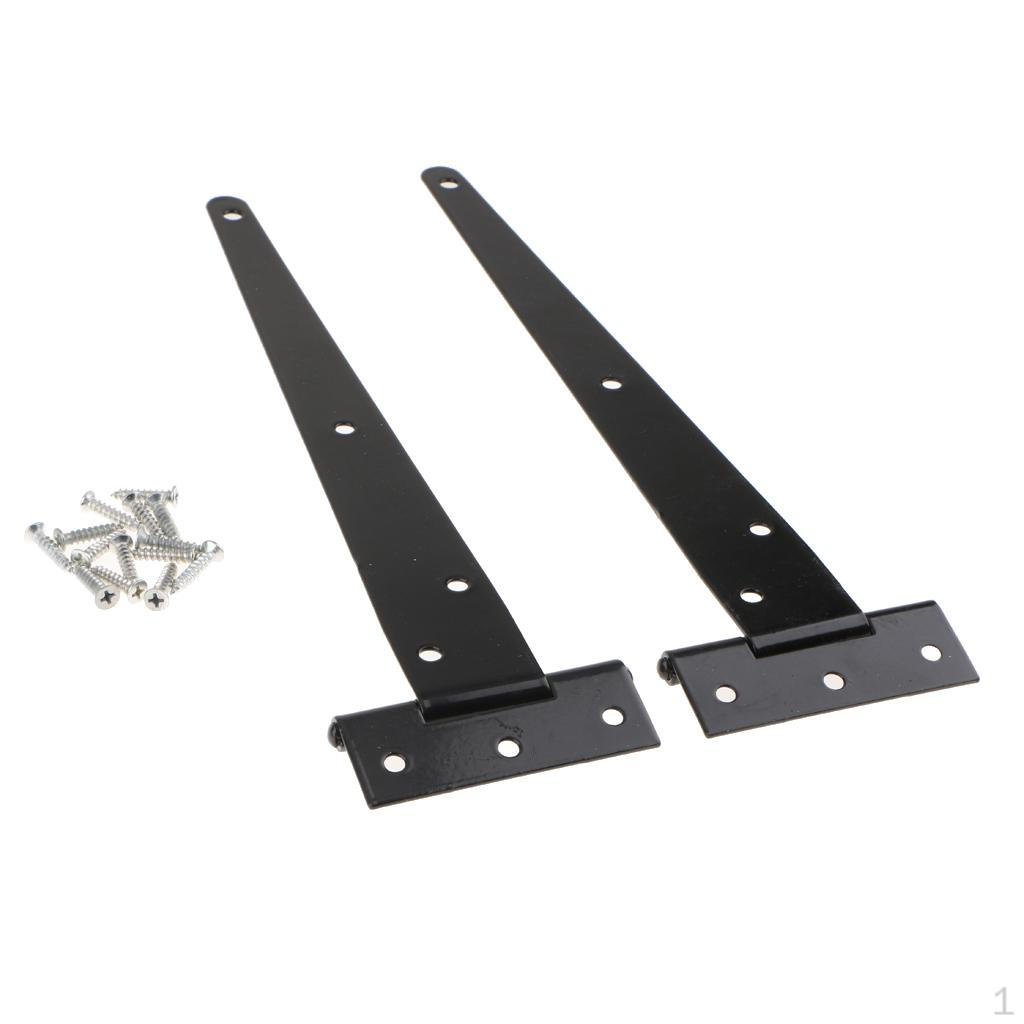 1 Paar Lichtgewicht Schuur Scharnier Poort Band Deur Schuur Poorten Scharnieren Zwart Smeedijzer