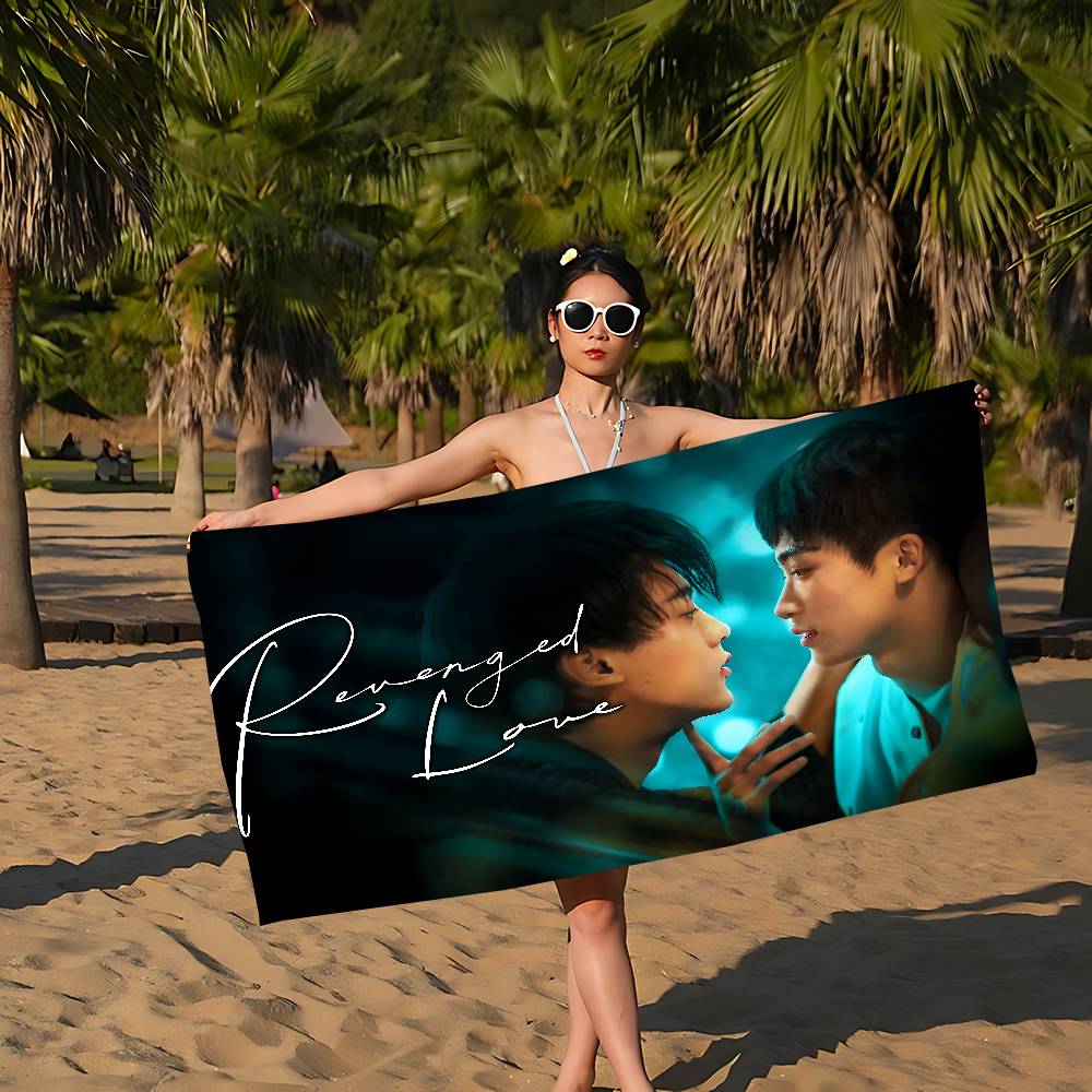 R-Revenged Love Film Mikrofaserdecke Schnell trocknende Strandtücher Übergröße Druck Super saugfähige Poolhandtuchdecke