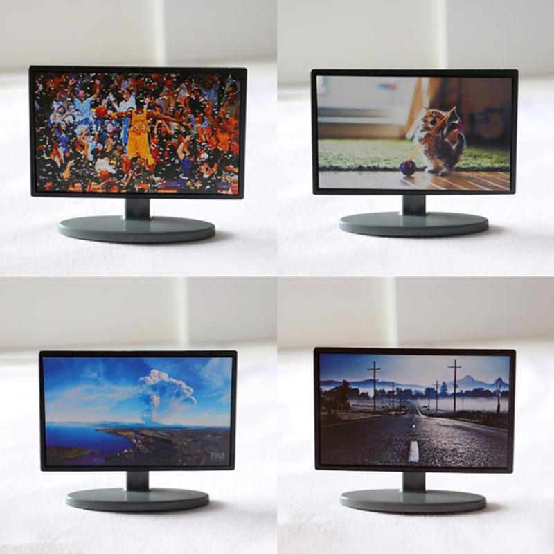 1:12 Кукольный домик Миниатюрный Гостиная Телевизор Деревянный Тумба под телевизор — фото 12