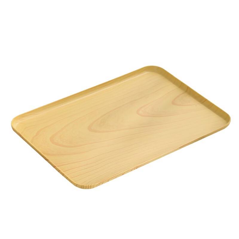 ZISIZ Wood Grain Imitation Serving Tray