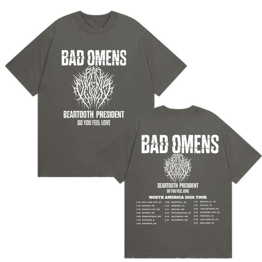 Rock Band Bad OUnisexs Tour 2026 Graphic T Shirts Unisexs Casual Fashion Cotton Short Sleeve Tshirt Y2k Unisex Gothic Clothing Tees