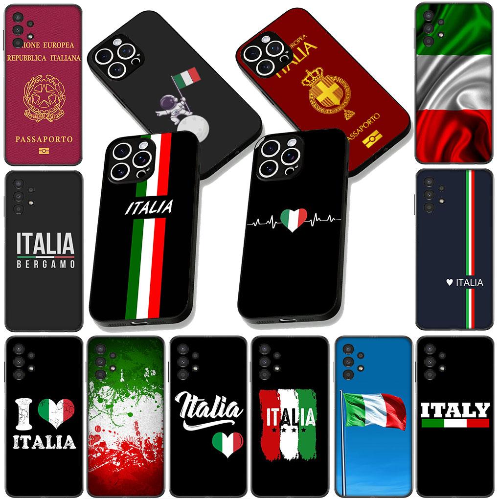 Silikonhülle für Motorola Moto G86 G14 G35 G34 G45 G55 G64 G75 G85 G24 G15 G54 G57 Power Handyhülle Italien Flagge