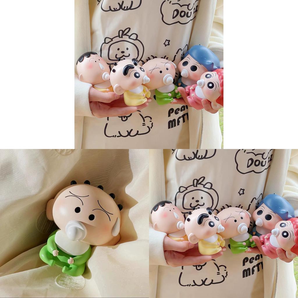 Crayon Shin Chan Baby Nipple Figurine Set For Kids Room Decor And Collecting