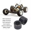 2pcs 1.9 2.2 Inch Wheel Hex Hub Widen Adapter Brass Black Wheel Rim Adapter for Remote Control Car 15mm / 0.6in