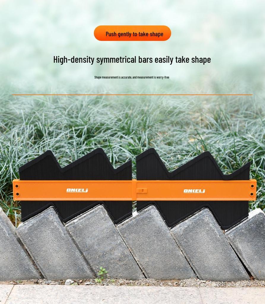 Contour Gauge with Lock - Woodworking Measuring and Shaping Tool for Irregular Arcs