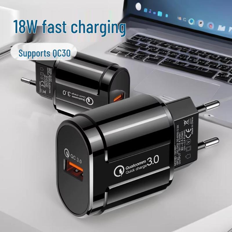 QC3.0 18W USB Fast Charge Travel Adapter, 5V 3A