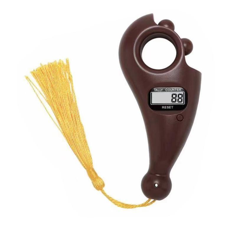 24TE Buddhismus Zähler Tragbar Mini Chanting Elektronische Zählmaschine für Buddhistische Meditation Entspannung Aktive Finger