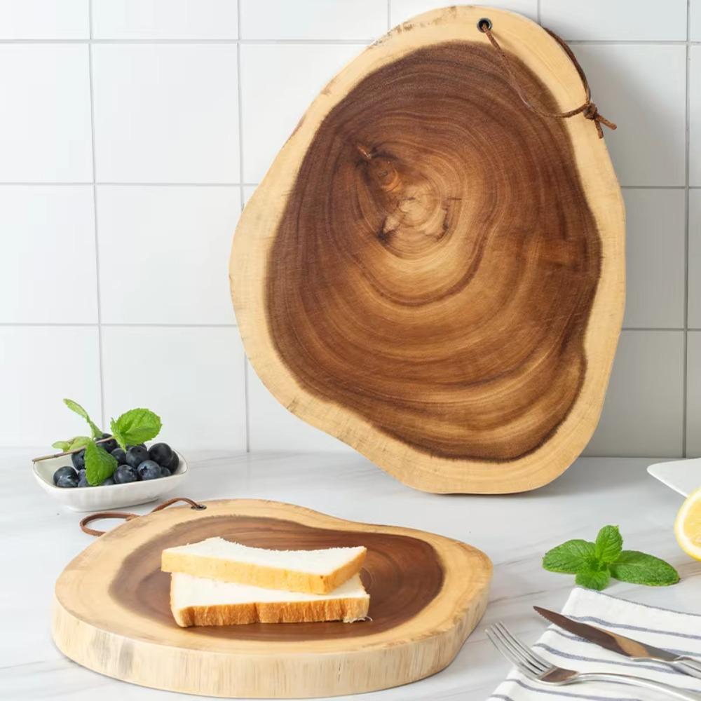 Irregular Shape Acacia Wood Cutting Board Rurual Style Charcuterie Serving Tray  Appetizer
