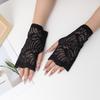 New Floral Pattern Hollowed Lace Fake Cuff Breathable Elastic Wrist Cuff Detachable Sweater Cuffs Women's Clothing Accessories