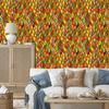 Stained Glass Wallpaper Gold, Orange and Yellow for Living Room and Bedroom 50x1000