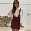 Vintage Embroidery Blouse Women Long Puff Sleeve Button Down Shirt Women Hollow Out Casual Crochet Lace Shirts Office Lady 19822