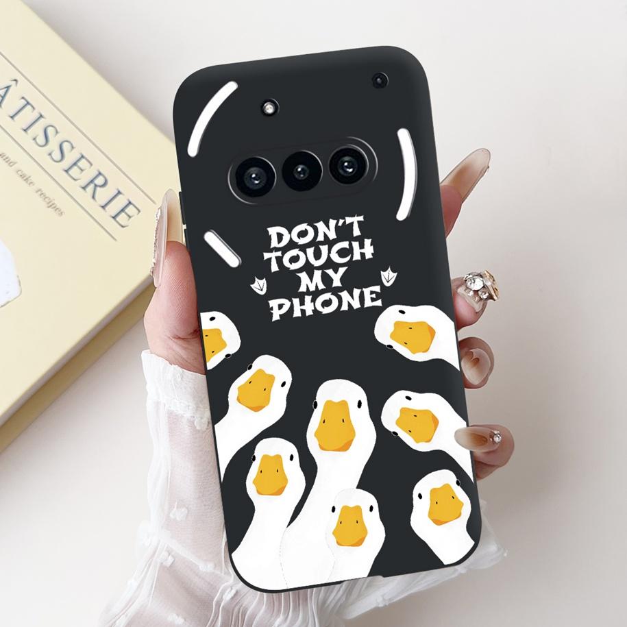 For Nothing Phone 3A Case A059 Cover Fashion Flower Soft Silicone Black Shockproof Cover On Nothing Phone3A 3 A 3APro A059P Capa