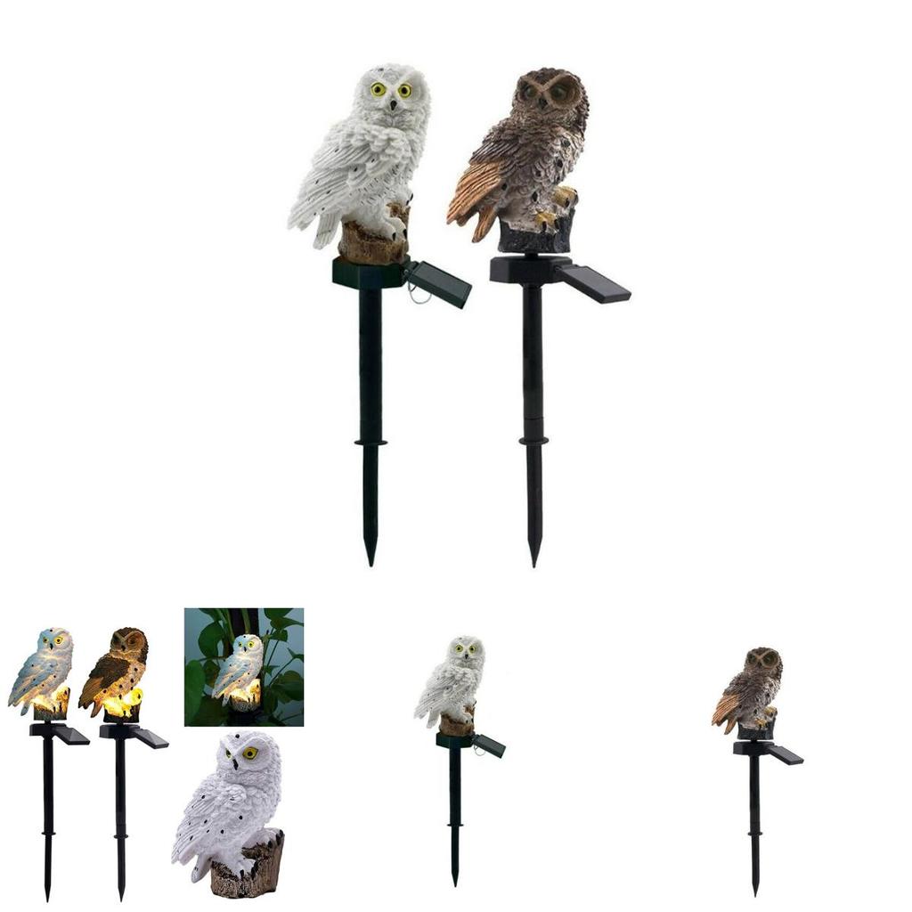 Adorable Owl Solar Garden Lights Water-resistant Outdoor Decoration