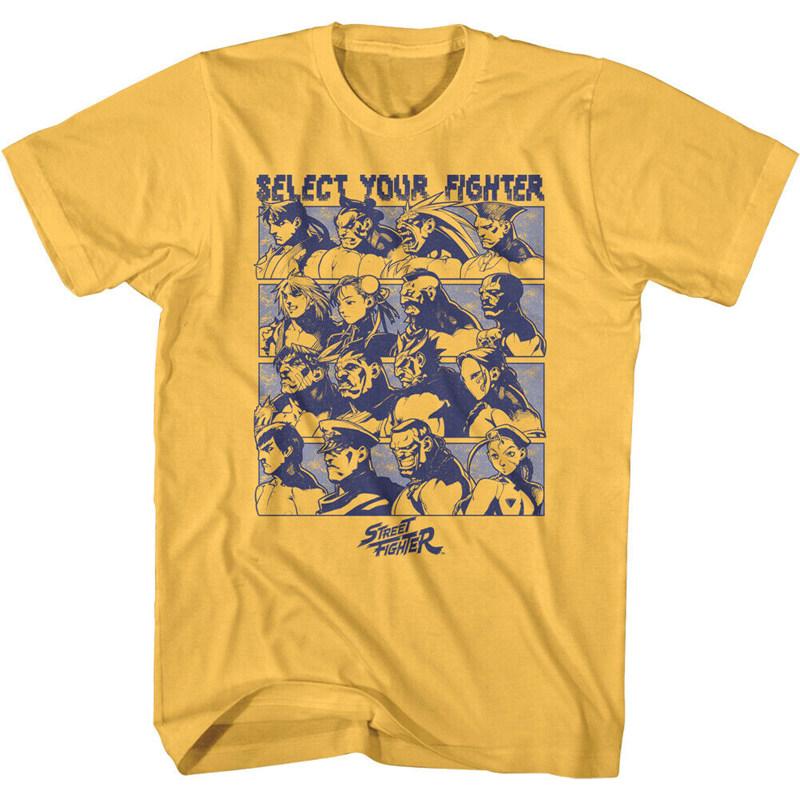 Pop Summer Street Fighter (1990s) Champion Street Fighter Video Game Character Printable Unisexs ShortSleeved TShirt