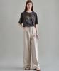 MALOUPE 9160 Linen Wide Pants (Beige)