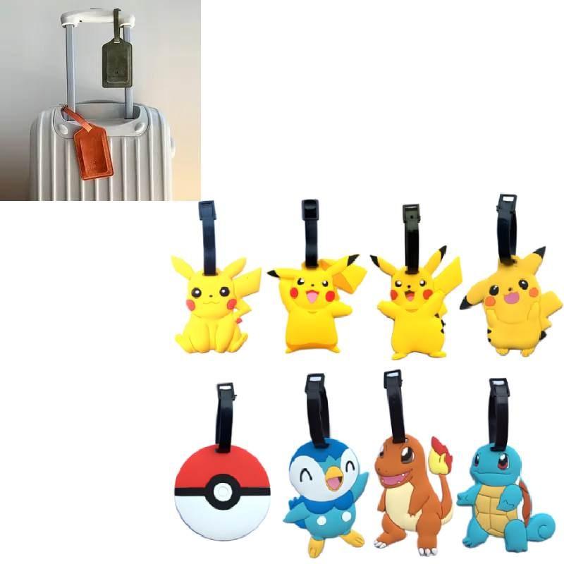 Pokemon Pikachu Charmander Squirtle Travel Luggage Tag Gengar Charmander Squirtle Silicone Travel Id Tag For Cruises