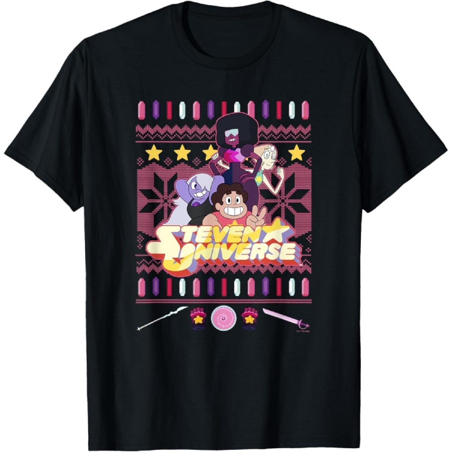 

Steven Universe Christmas Friends Ugly Sweater T-Shirt XXXXXL чорний