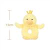 Apricot Lamb Velvet Duck Rattle, Soft Baby Stuffed Animal Rattle Toy for Boys and Girls, Lovely for Newborns, 0-3 Months, 0-6 Months+, 12cm