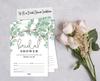 Inkdotpot 30A  GreeneryA  Fill-In Style Bridal Shower Invitations Wedding Blank