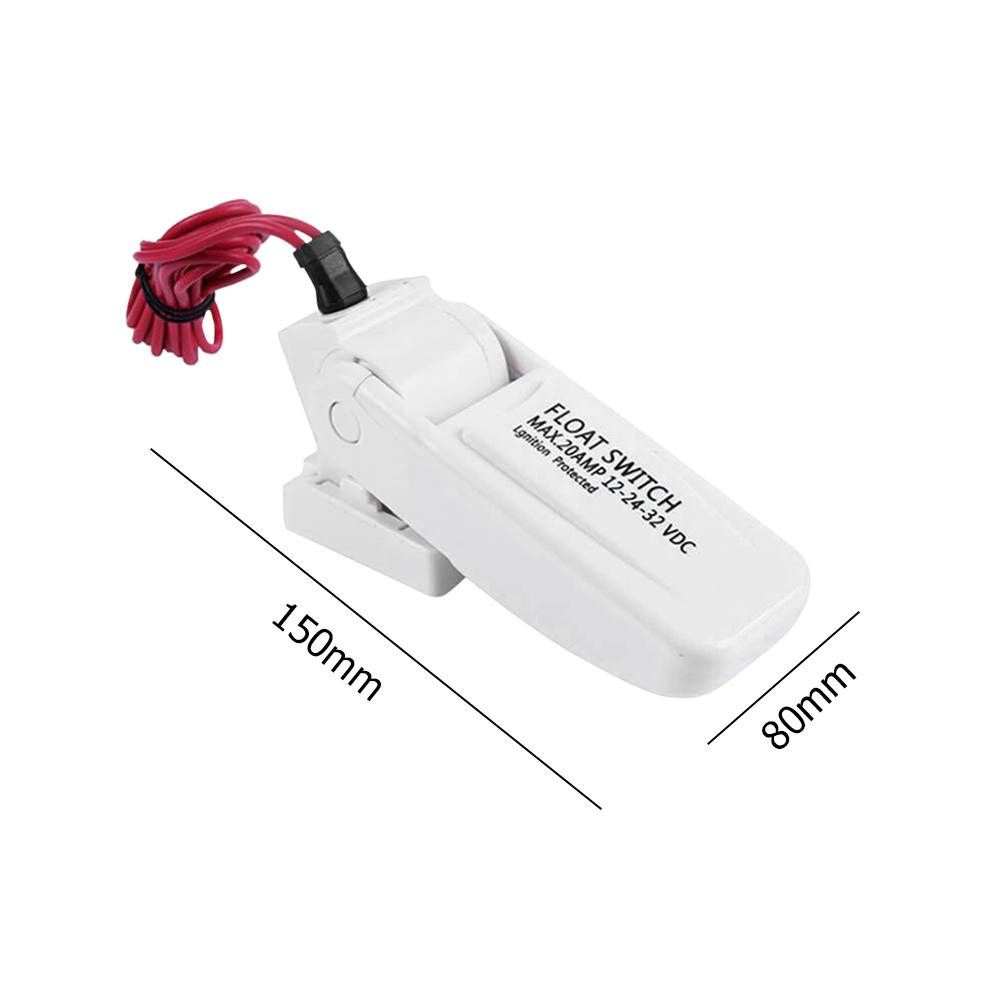 Submersible Automatic Bilge Pump Float Switch 12-32V Automatic Bilge Water Pump Float Switch 1100GPH for Marine Boat Accessories