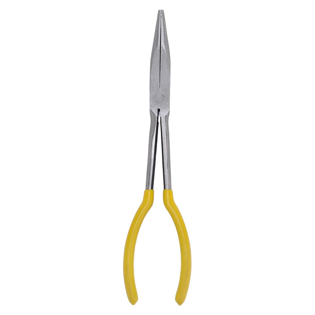 11in Long Reach Needle Nose Plier Precise Ergonomic Grip Multifunctional for Small Space Auto
