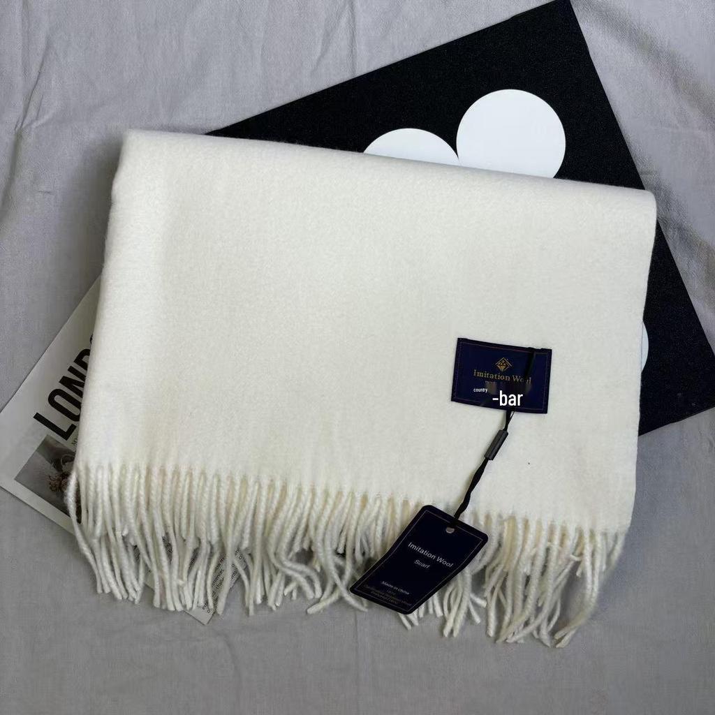 Šarlatově červený zimní dámský šátek a šála z imitace kašmíru - Oboustranný vysoce kvalitní nákrčník Dárek