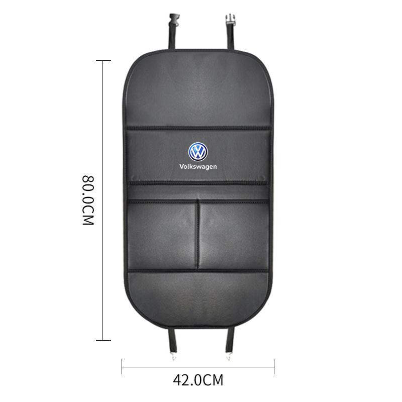wqs5Car Seat Back Protector Cover Children Anti Kick Mat Pad Storage Bags for Volkswagen Golf Tiguan Jetta T-ROC T5 Polo Passat GTI