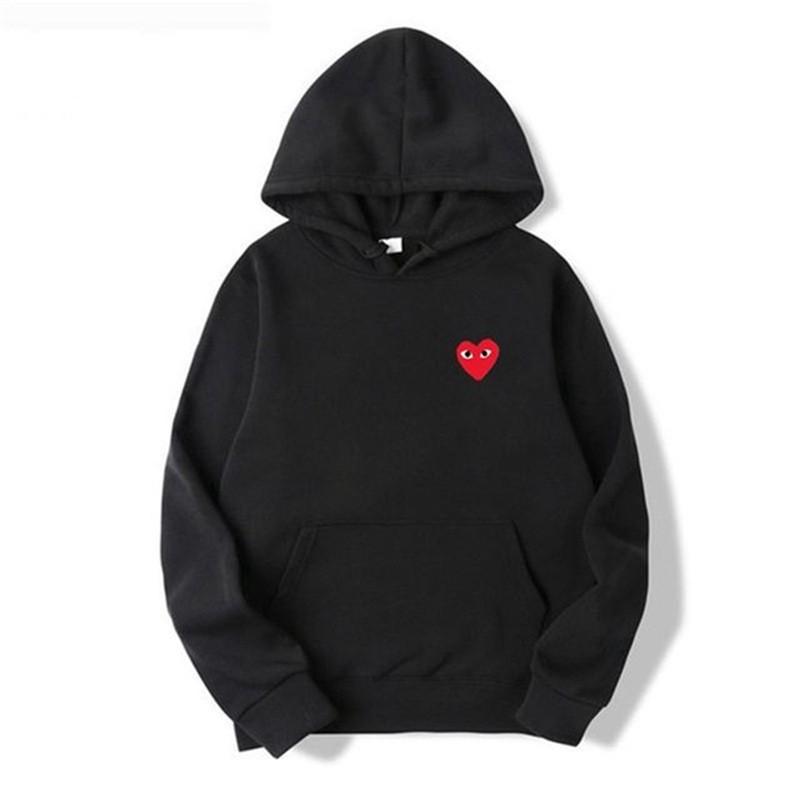 New love trendy brand couple sweater versatile men's and women's autumn and winter velvet jacket men's hooded love even large size sweater
