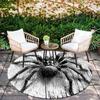Spider pattern round rug,Carpet Rug for Living Room Bedroom Playroom ,Non-slip Floor Mat,Holiday Gifts and Birthday Gifts.