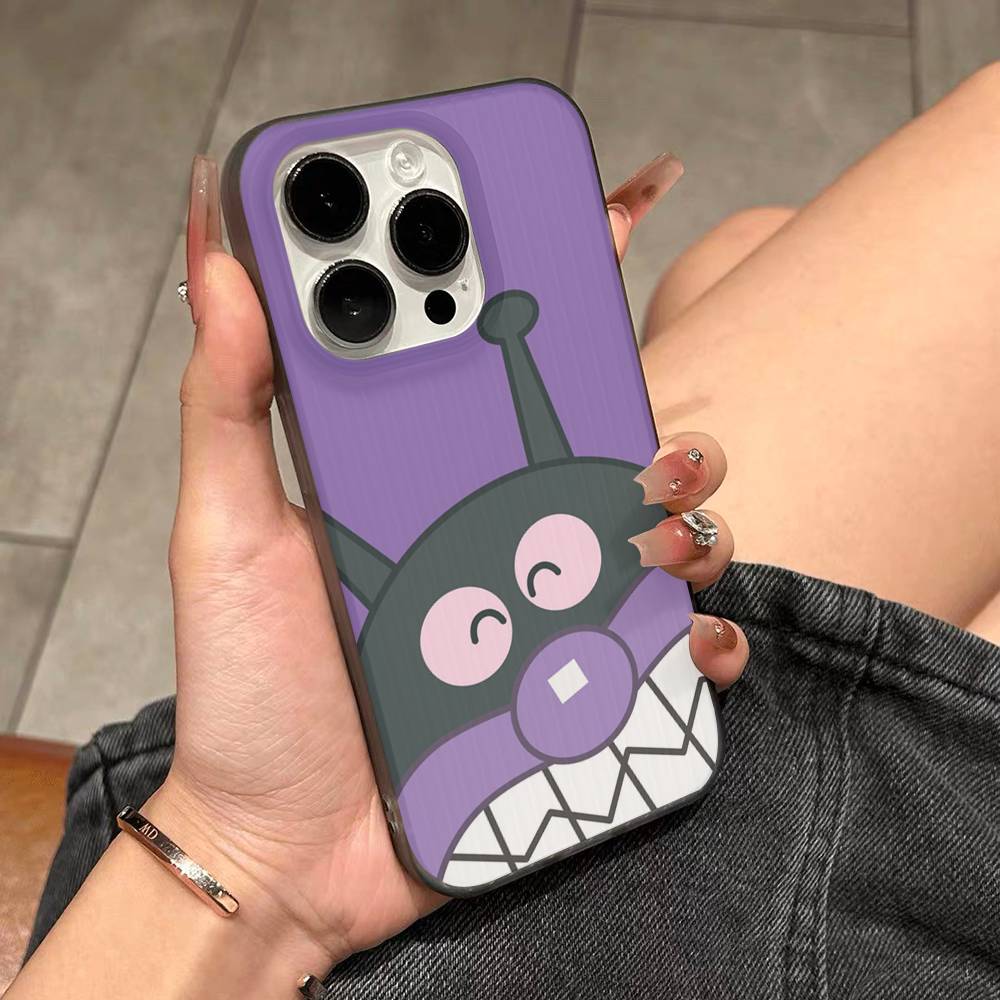 

Children Anime A-Anpanman For IPhone 17 16 15 11 12 13 14 Pro Max Plus Pro Corrugated Translucent Back Phone Cover iPhone 16pro max