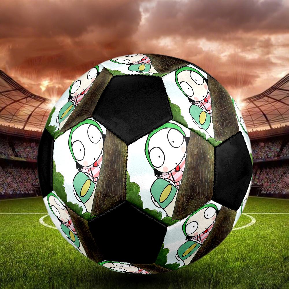 Sarah & Duck Theme Size 5 Soccer Ball, Suitable for Both Indoor and Outdoor Matches, a Gift Suitable for Everyone.