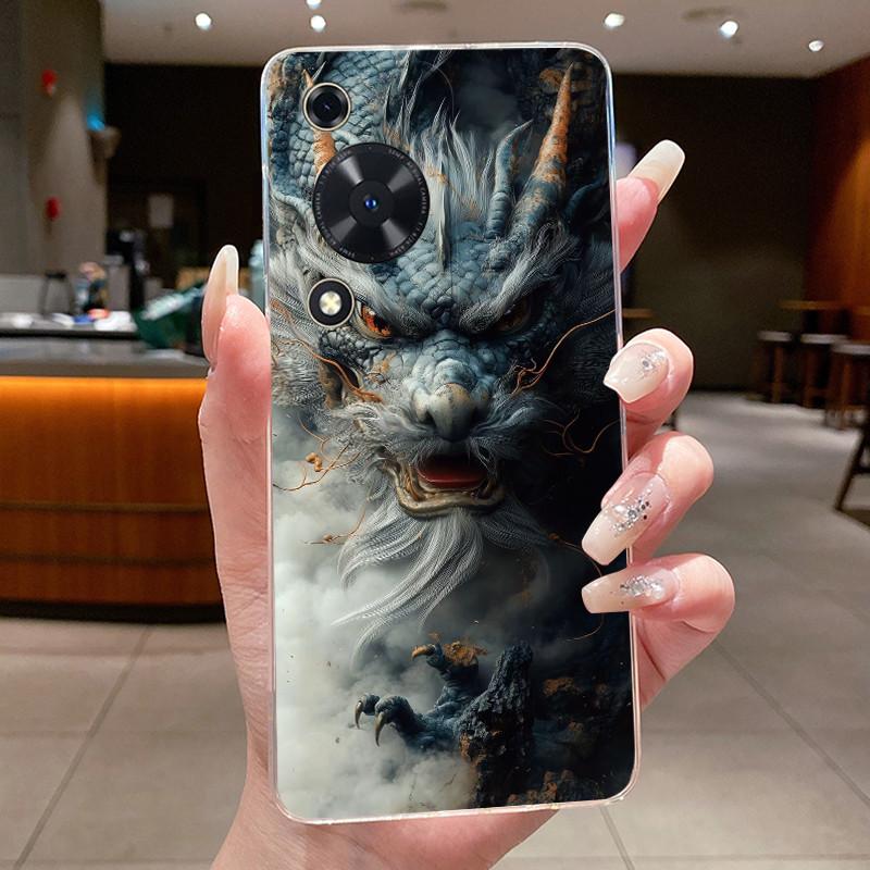 Casing For Huawei Nova Y63 Y72 Y72S Case Luxury Dragon Cute Cool Boys Girls Transparent Soft Silicone TPU Phone Cases Back Cover