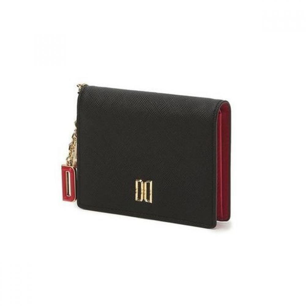 

Daks Black Contrast Charm Card Wallet Dcwa2e012bk Single option