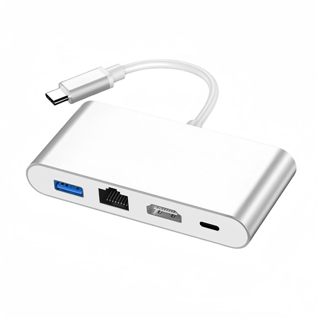 7-in-1 Multi-Port Type-C Expansion Dock with 4K HDMI Projector and Hub