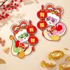 Cartoon Chinese New Year Couplets Set New Year Fu Character Stickers Snake Year Door Window Sticker Decoration Window Sticker