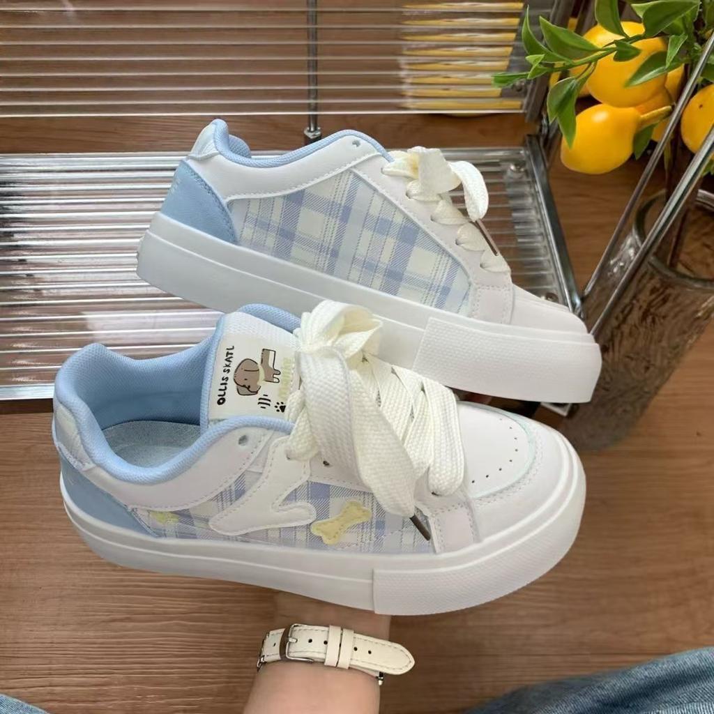 Mint Mambo Sea Salt Blue Autumn Casual Board Shoes 2025 New Niche Board Shoes Cute Shoes Versatile Little White Shoes