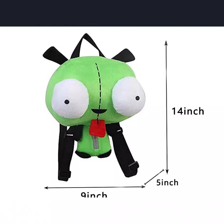 3D Alien Zim Dog Plush Toy