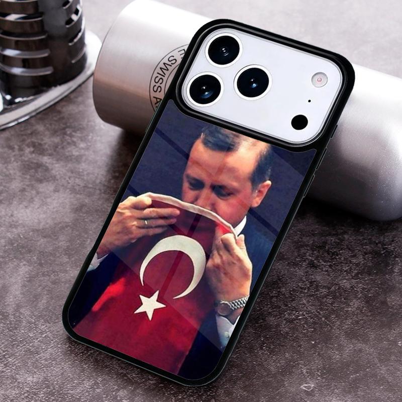 President Turkey Recep Tayyip Erdogan Soft Phone Case for iPhone 17 16 15 Pro Max Air 14 13 12 11 Plus Shockproof Capa Cover