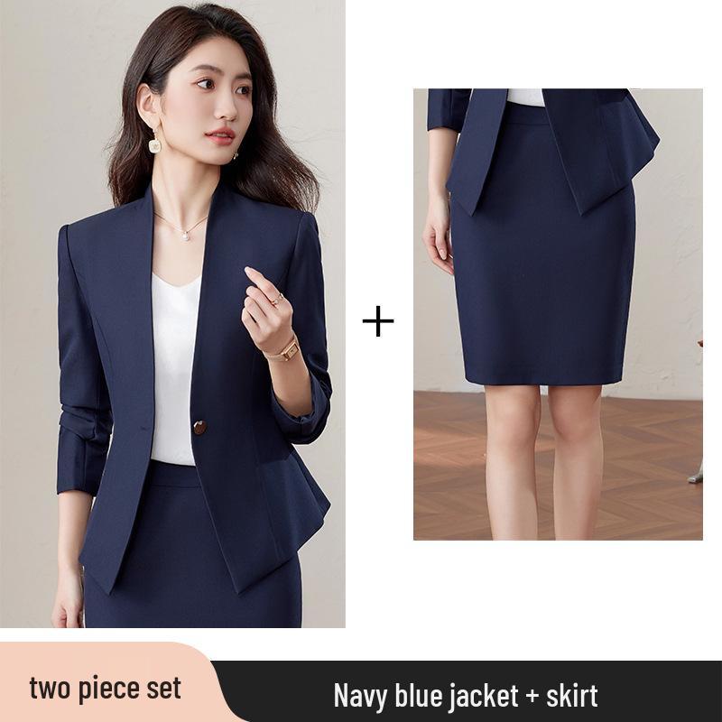 Professional Women's Formal Suit Set for Office and Salon Workwear