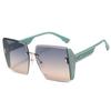 Geometric Unisex Oversized Eyewear With Uv400 Protection For Outdoor Activities And Fashion Style
