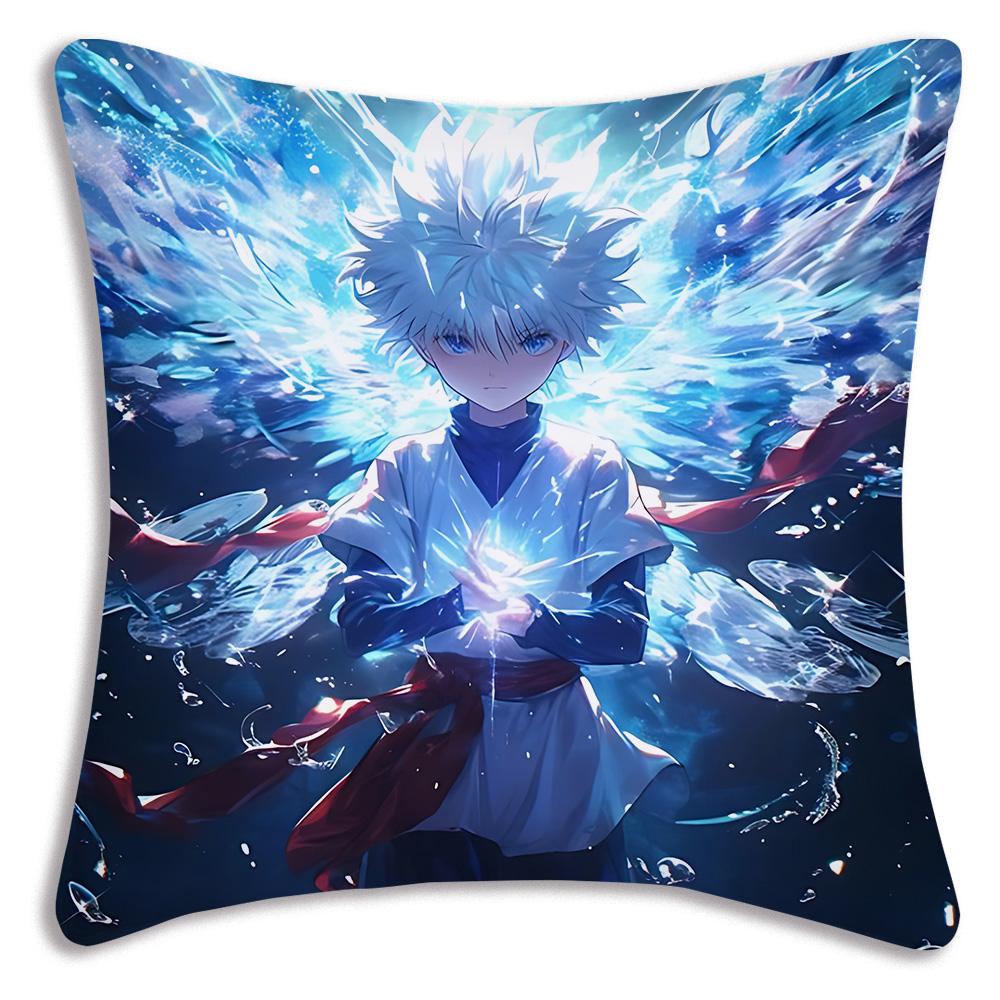 Anime For H-Hunters x Hunters Pillow Covers Cartoon Sofa Decorative Home Double-sided Printing Short Plush Cute Cushion Cover