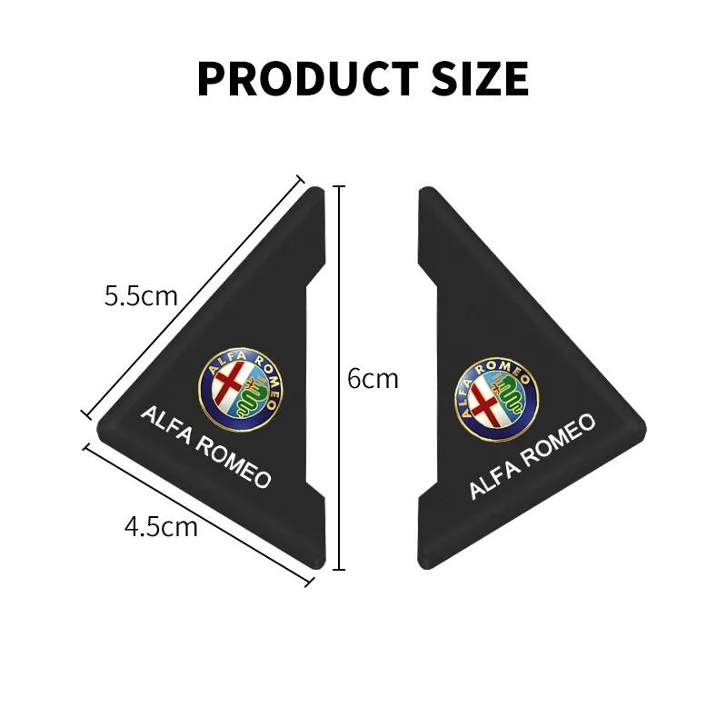 Car Stickers For Alfa Romeo 2pcs Auto Logo Car Door Guard Edge Corner Protector For Alfa Romeo Mito Brera 147 Giulietta 159 156 