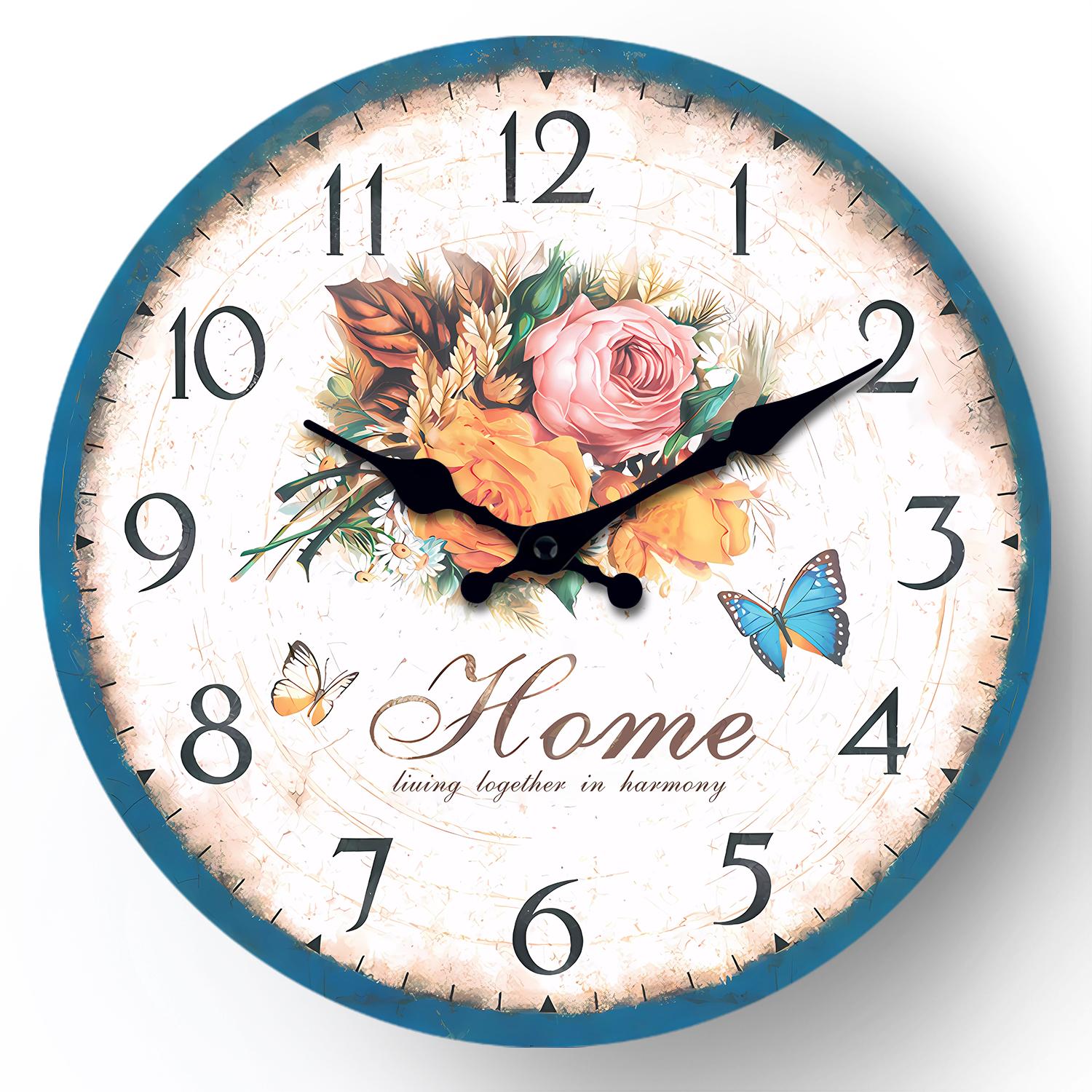 High-Quality Casual High-Quality European High-Quality Style High-Quality Blue High-Quality Frame High-Quality Flower High-Quality Pattern (as the picture,10 Inch)