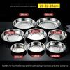 Multi-purpose Deep Round Stainless Steel Plate for Food, Barbecue, Soup, Rice, and Stir-fry.