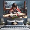 Sexy Girl Cartoon Home Mural Decoration Kawaii Japanese Anime Print Tapestry Living Room Bedroom Background Cloth Tapiz