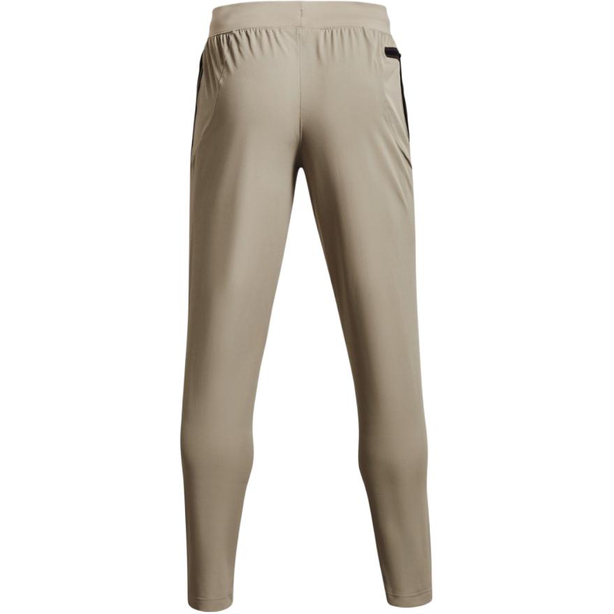 Under Armour Small Logo Print Elastic Waist Casual Straight Leg Pants Men Pants Khaki 1352028-037